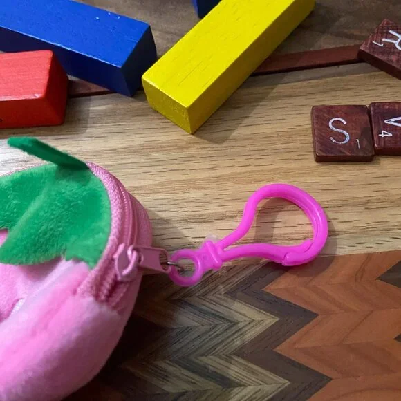 Pink Strawberry - Coin Purse Bag - Picture 4 of 5